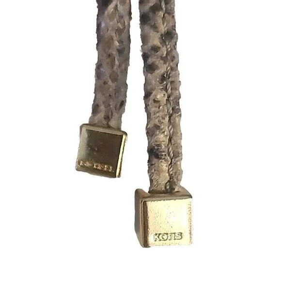 Michael Kors Python Embossed Leather Drawstring Bucket Tote Satchel Shoulder Bag - Picture 9 of 16